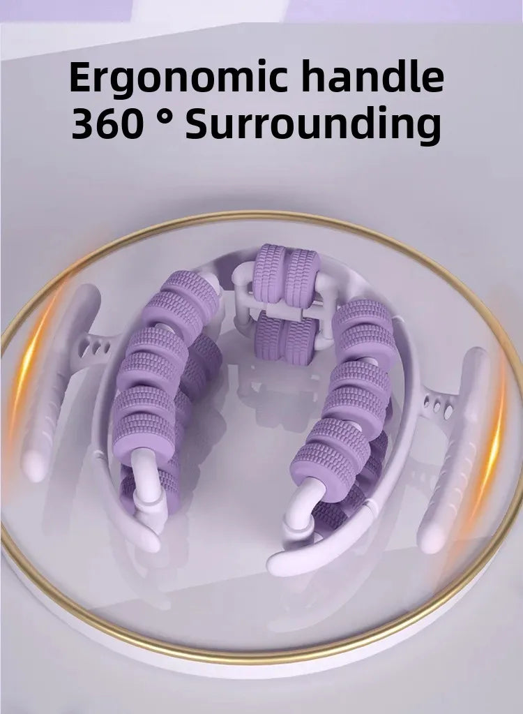 Newest 28 Wheel Annular Leg Clamp Massager Relax Massager Anti-cellulite Massager Body Slimming Roller Massage for Body