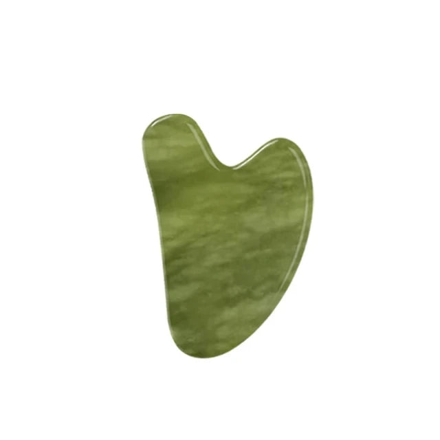 Natural Xiuyan Jade Facial Mask Gouache Scraper Roller Massager Jade Stone Guasha Cold Therapy Anti Aging Jade Mask Beauty Tool