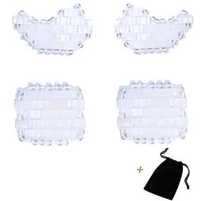 Natural Jade Mini Crystal Eye Mask Rose Quartz Amethyst Eye Mask For Relieve Eye Fatigue Cold Therapy Facial Lifting Skin Care
