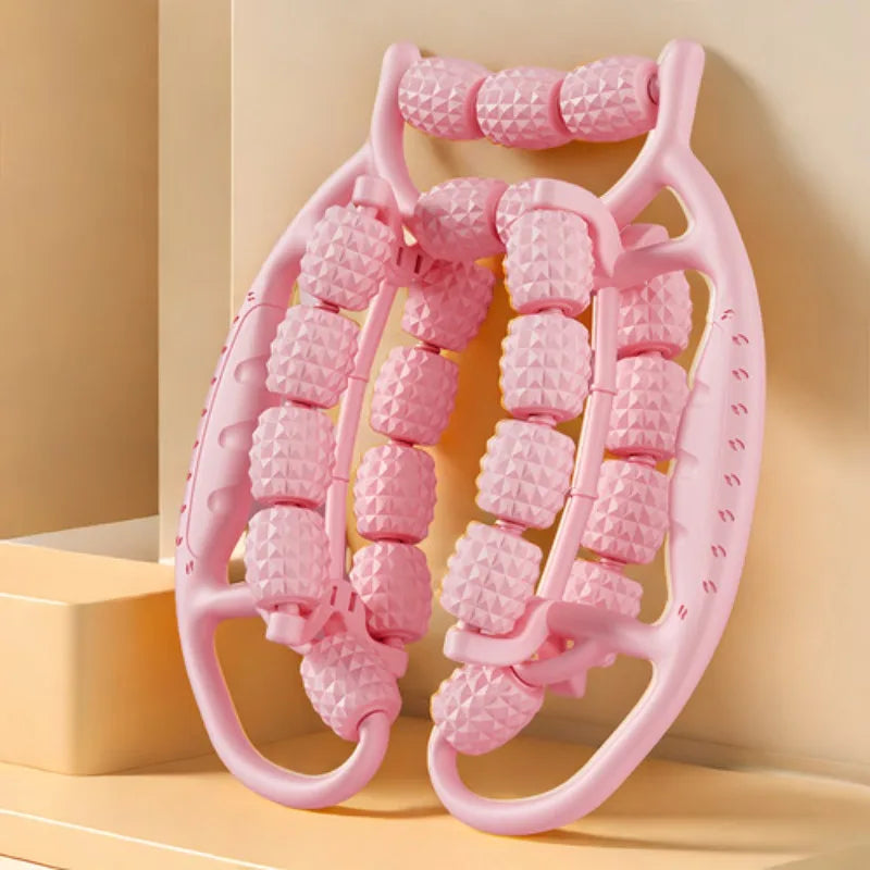 Newest 28 Wheel Annular Leg Clamp Massager Relax  Massager Anti-cellulite Massager Body Slimming Roller Massage for Body