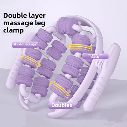Newest 28 Wheel Annular Leg Clamp Massager Relax  Massager Anti-cellulite Massager Body Slimming Roller Massage for Body