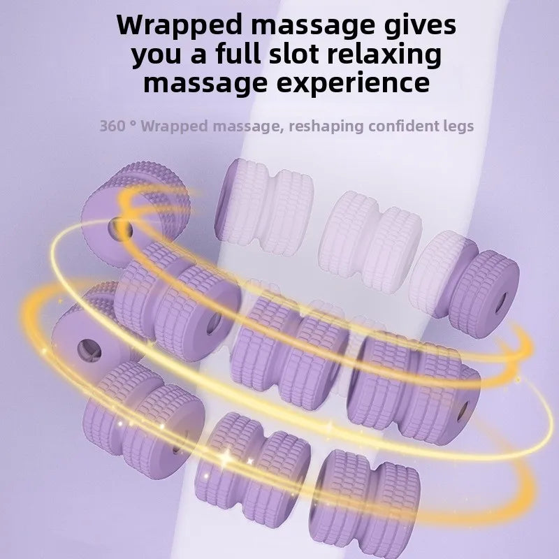 Newest 28 Wheel Annular Leg Clamp Massager Relax  Massager Anti-cellulite Massager Body Slimming Roller Massage for Body