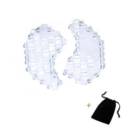 Natural Jade Mini Crystal Eye Mask Rose Quartz Amethyst Eye Mask For Relieve Eye Fatigue Cold Therapy Facial Lifting Skin Care