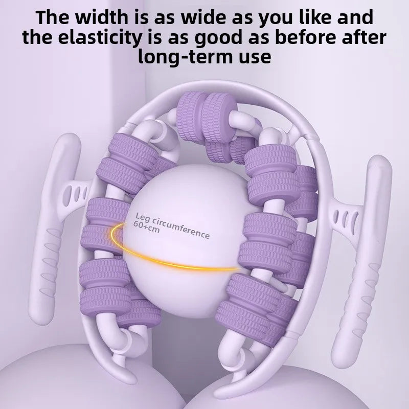 Newest 28 Wheel Annular Leg Clamp Massager Relax  Massager Anti-cellulite Massager Body Slimming Roller Massage for Body